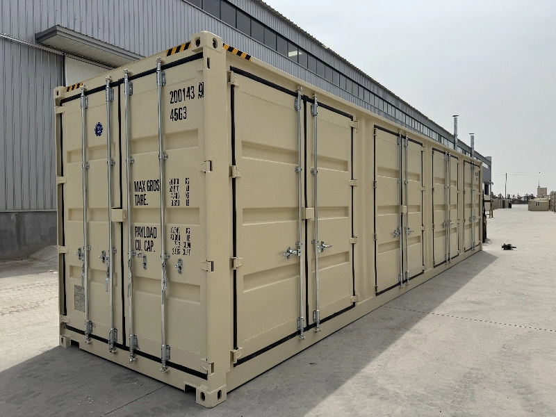 40Ft High Cube Container with 4 Side Doors